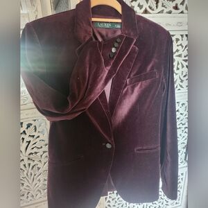 Lauren Ralph Lauren Velvet Blazer. Size 8